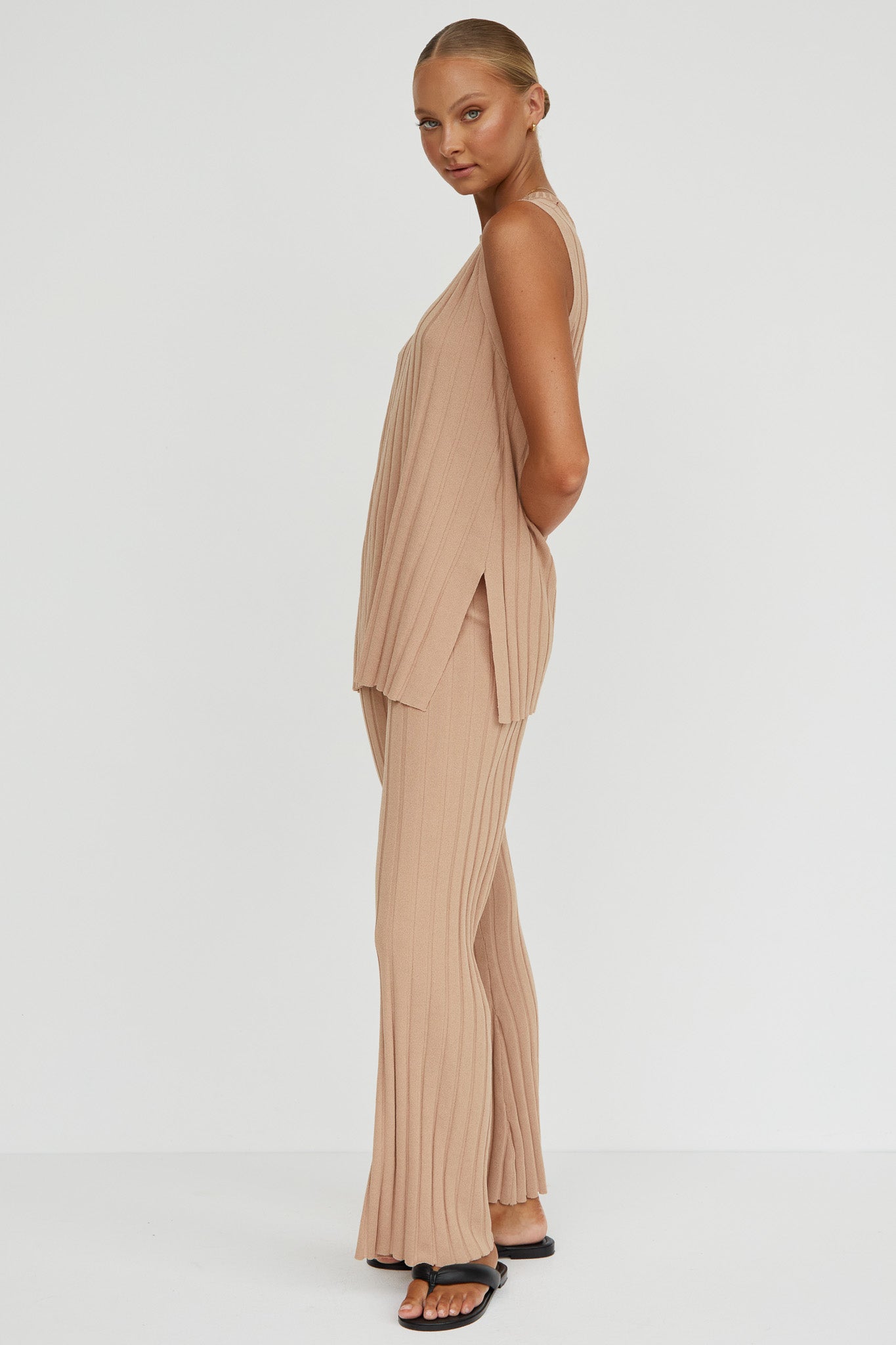 Karah Knit Top (Beige)