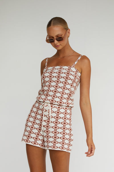 Monty Knit Playsuit (Pink)