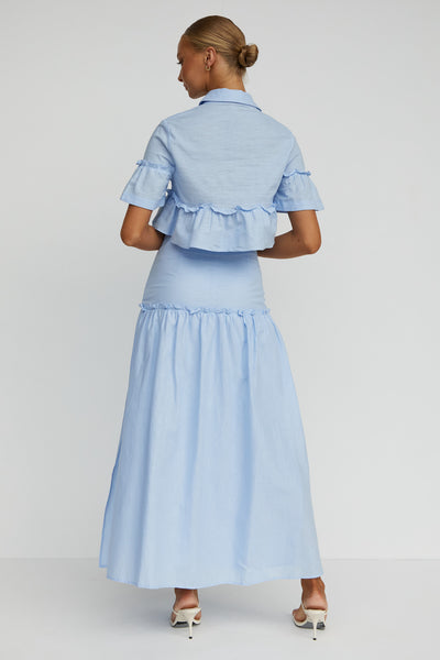 Maria Midi Skirt (Blue)